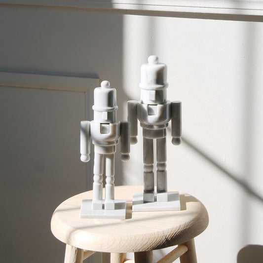 Soldado Cascanueces de mármol