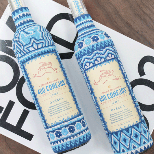 Mezcal 400 Conejos Arte Huichol